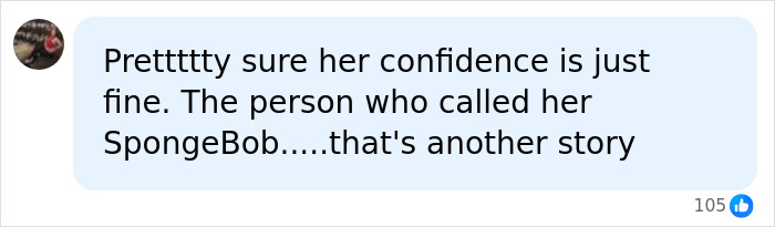 A social media user defends Stassi Schroeder's confidence against SpongeBob comparisons.