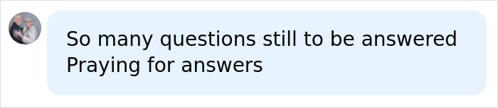A social media comment expressing unanswered questions and prayers for answers in the Nolan Wells case and preliminary autopsy.