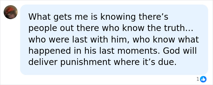 A text message expressing belief that people know the truth about Nolan Wells's last moments.