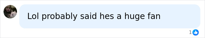 A chat bubble with text suggesting a professor might be a huge fan of the adult star. A chat bubble with text suggesting a professor might be a huge fan of the adult star.