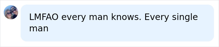 Screenshot of a chat message from an adult star's fan making a playful comment. Screenshot of a chat message from an adult star's fan making a playful comment.