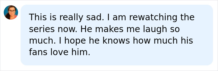 A fan's sad comment about Jim Parsons, expressing love for his role in The Big Bang Theory. A fan's sad comment about Jim Parsons, expressing love for his role in The Big Bang Theory.