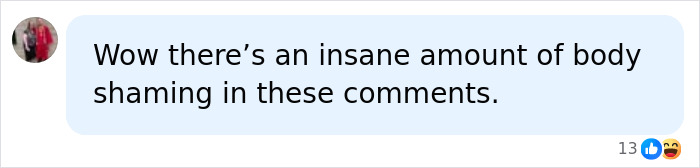 A comment about Olivia Wilde's dramatically slimmer frame, expressing concern about body shaming. A comment about Olivia Wilde's dramatically slimmer frame, expressing concern about body shaming.