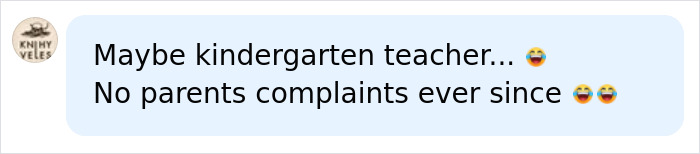 A comment humorously suggesting the Black Alien could be a kindergarten teacher. A comment humorously suggesting the Black Alien could be a kindergarten teacher.