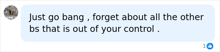 A comment advising to forget about what is out of control regarding female athletes and the rule.