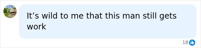 A social media comment expressing surprise that Jared Leto still gets work, in the context of new allegations. A social media comment expressing surprise that Jared Leto still gets work, in the context of new allegations.