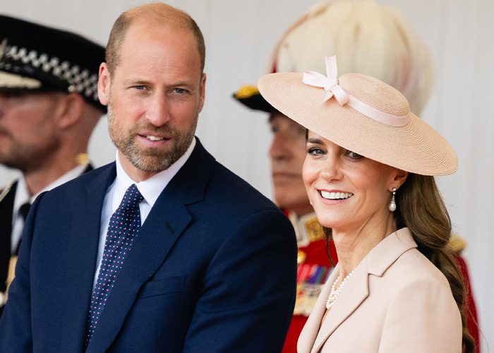Prince William and Kate smiling, elegantly dressed, main figures in the story about Prince William's decoy girlfriend and fairytale wedding. Prince William and Kate smiling, elegantly dressed, main figures in the story about Prince William's decoy girlfriend and fairytale wedding.
