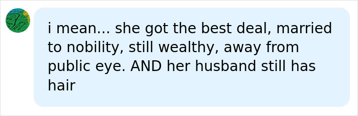 A social media comment discussing Prince William's 'decoy' girlfriend and her fairytale wedding. A social media comment discussing Prince William's 'decoy' girlfriend and her fairytale wedding.