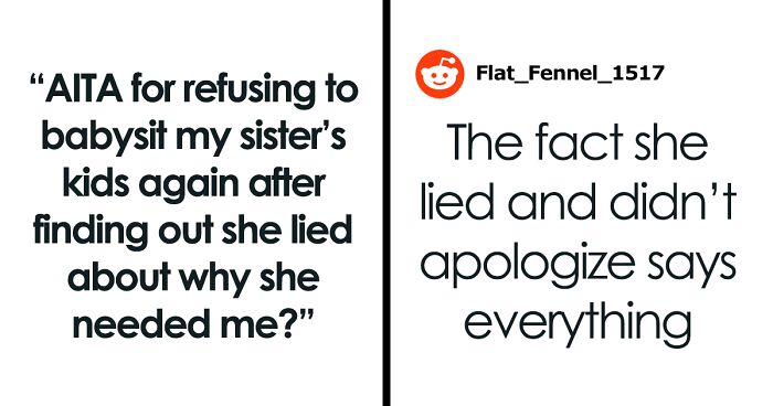 Single Mom Lies To Make Sister Agree To Watch Her Kids, Loses A Free Babysitter When She Actually Needs One