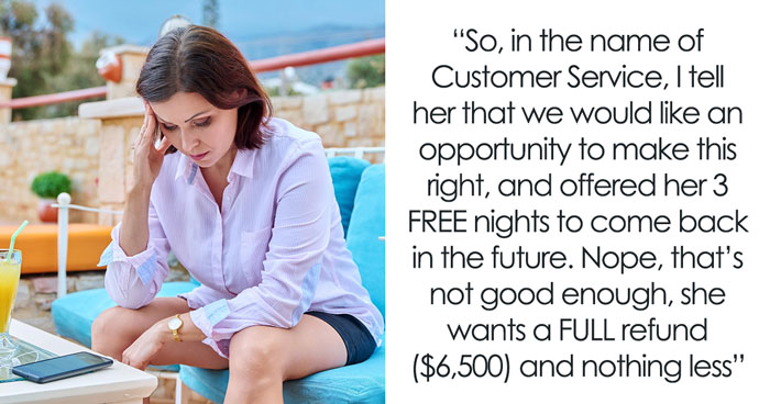 Wannabe Scam Artist Thinks She Can Complain Her Way Out Of A $6500 Vacation, Gets Reality Check
