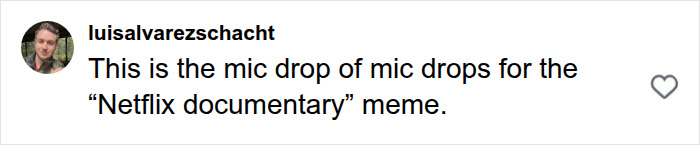 A social media comment from 'luisalvarezschacht' about a 'Netflix documentary' meme, related to Senator Lindsey Graham. A social media comment from 'luisalvarezschacht' about a 'Netflix documentary' meme, related to Senator Lindsey Graham.