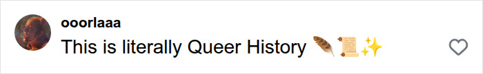 A social media comment from @ooorlaaa stating, This is literally Queer History about Anti-LGBTQ Senator Lindsey Graham. A social media comment from @ooorlaaa stating, This is literally Queer History about Anti-LGBTQ Senator Lindsey Graham.