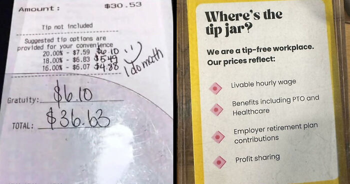 ‘End Tipping’: 93 Pics That Show Tipping Culture In The US Needs To Change (New Pics)