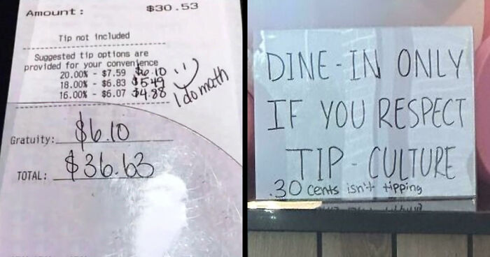 ‘End Tipping’: 93 Pics That Show Tipping Culture In The US Needs To Change (New Pics)