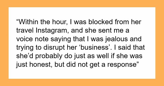 “Am I The Jerk For Sharing The Truth About A Friend’s ‘Solo Travel’ Page?”