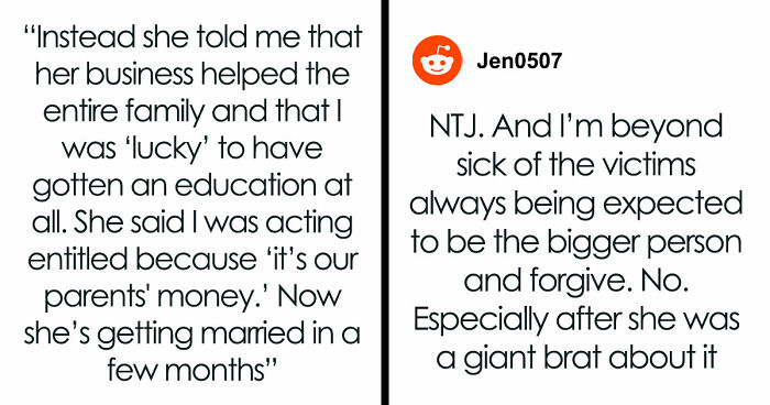Woman Discovers Her College Fund Was Quietly Handed To Her Sister And Pulls Out Of The Wedding