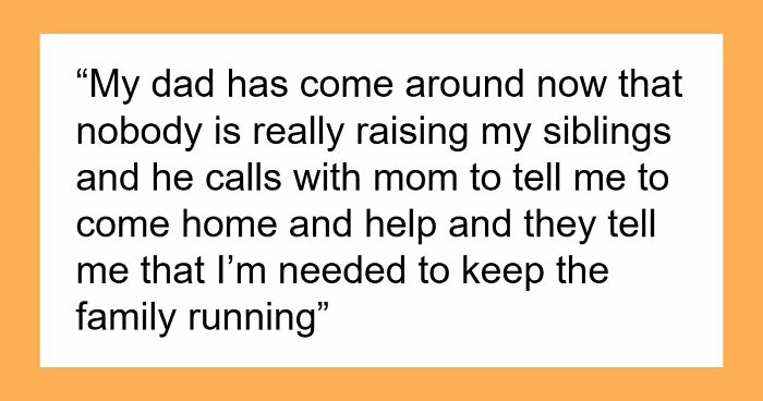 Man Says His Parents Ruined His Childhood By Making Him Raise Their Kids, Refuses To Return