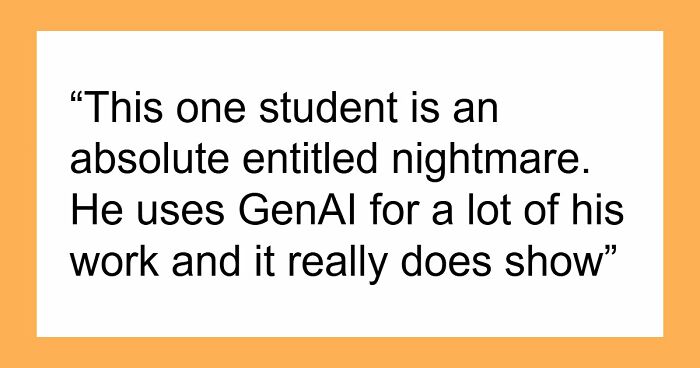 Student Blames Everyone Around But Himself In His Failures, Demands A Solo Project And Fails Again