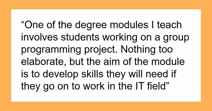 Student Blames Everyone Around But Himself In His Failures, Demands A Solo Project And Fails Again