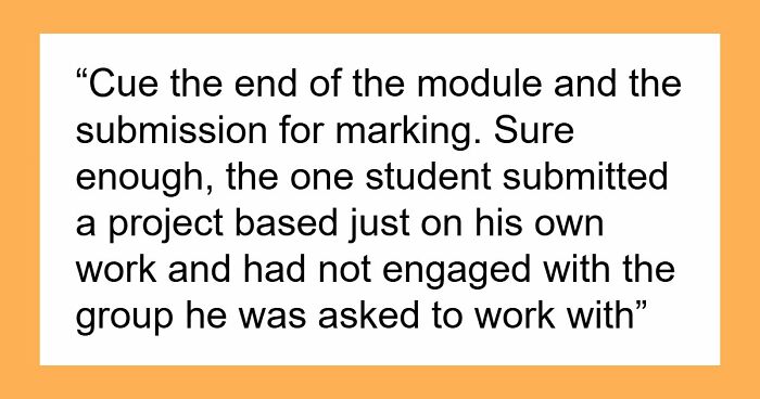 Student Blames Everyone Around But Himself In His Failures, Demands A Solo Project And Fails Again
