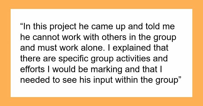 Student Blames Everyone Around But Himself In His Failures, Demands A Solo Project And Fails Again