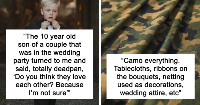 57 Weddings People Really Regret Spending Their Time And Money On