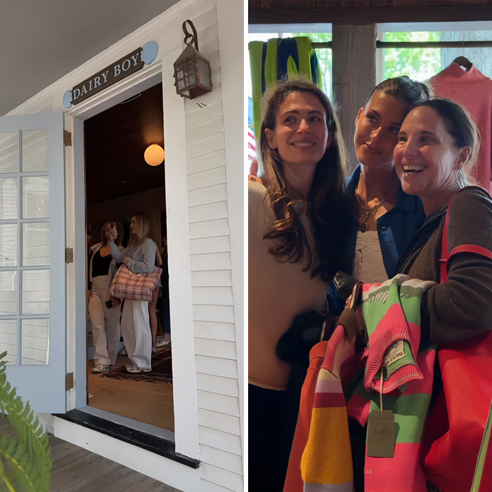 Tennis star's wife and friends at Nantucket Store, Dairy Boy, with 'No Influencers' sign. They hit back after a rant.