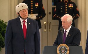Trump Beams After He's Gifted 