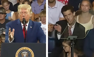 Trump Rally Member Brutally Mocks Him Right Behind His Back In Hilarious Viral Video