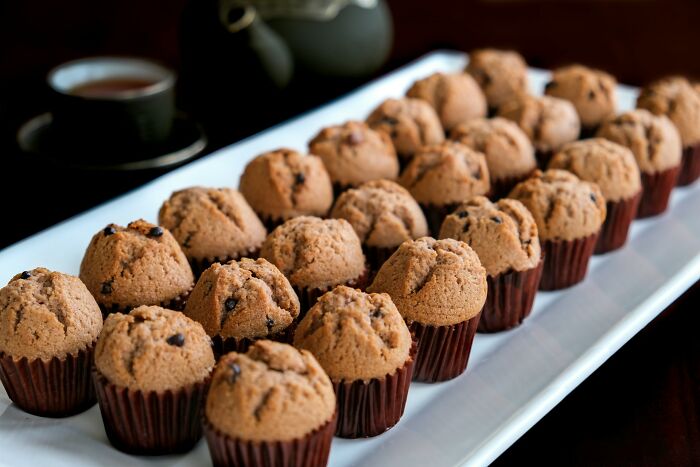 A tray of muffins, often a source of contention or minor problems HR might encounter.