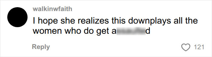 A comment about a woman's scheme downplaying real attacks. A comment about a woman's scheme downplaying real attacks.