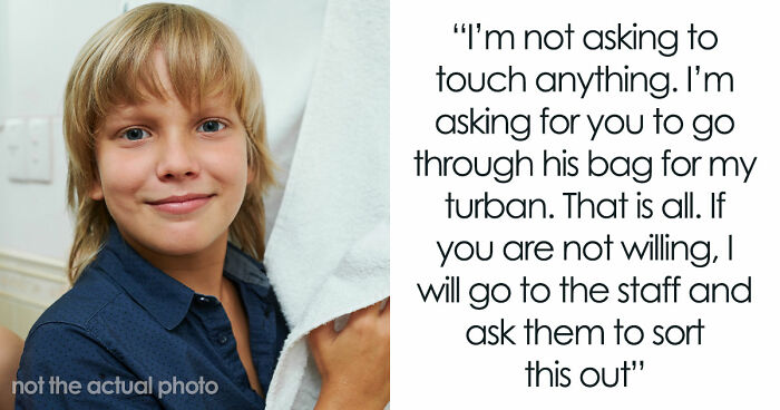 Kid Steals Woman’s Hair Towel, Mommy Dearest Comes To His Rescue And Accuses Woman Of Harassing Him