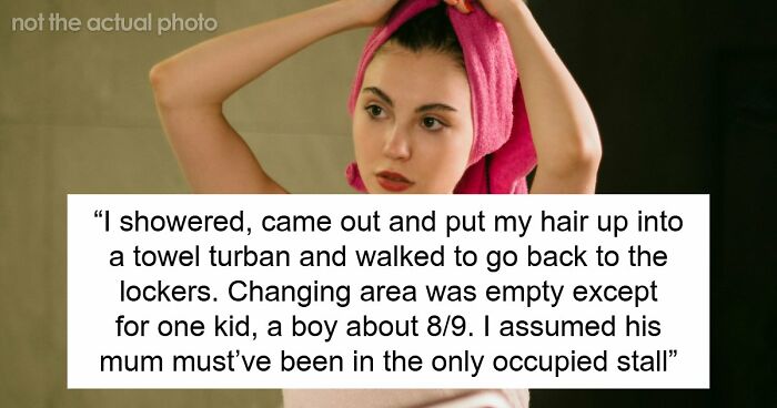 Kid Steals Woman’s Hair Towel, Mommy Dearest Comes To His Rescue And Accuses Woman Of Harassing Him