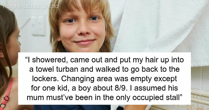 Kid Steals Woman’s Hair Towel, Mommy Dearest Comes To His Rescue And Accuses Woman Of Harassing Him
