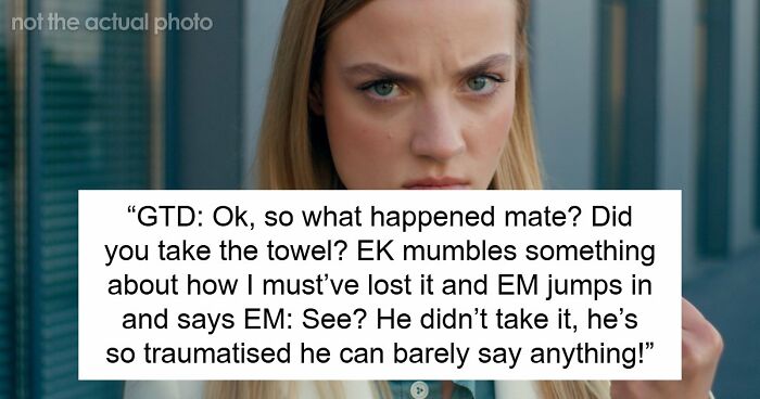 Kid Steals Woman’s Hair Towel, Mommy Dearest Comes To His Rescue And Accuses Woman Of Harassing Him