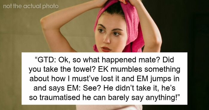 Kid Steals Woman’s Hair Towel, Mommy Dearest Comes To His Rescue And Accuses Woman Of Harassing Him