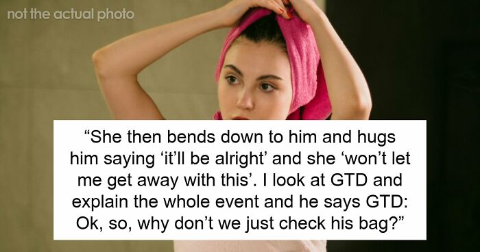 Kid Steals Woman’s Hair Towel, Mommy Dearest Comes To His Rescue And Accuses Woman Of Harassing Him