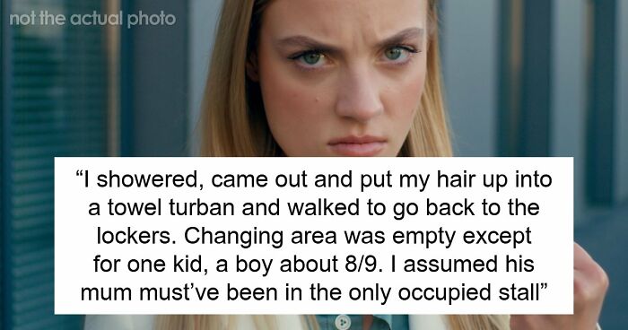 Kid Steals Woman’s Hair Towel, Mommy Dearest Comes To His Rescue And Accuses Woman Of Harassing Him