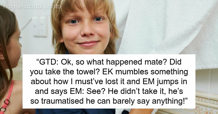 Kid Steals Woman’s Hair Towel, Mommy Dearest Comes To His Rescue And Accuses Woman Of Harassing Him