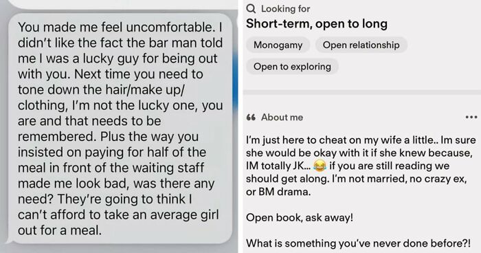 29 Toxic Men That Made Women They Were Messaging Uncomfortable And Disappointed