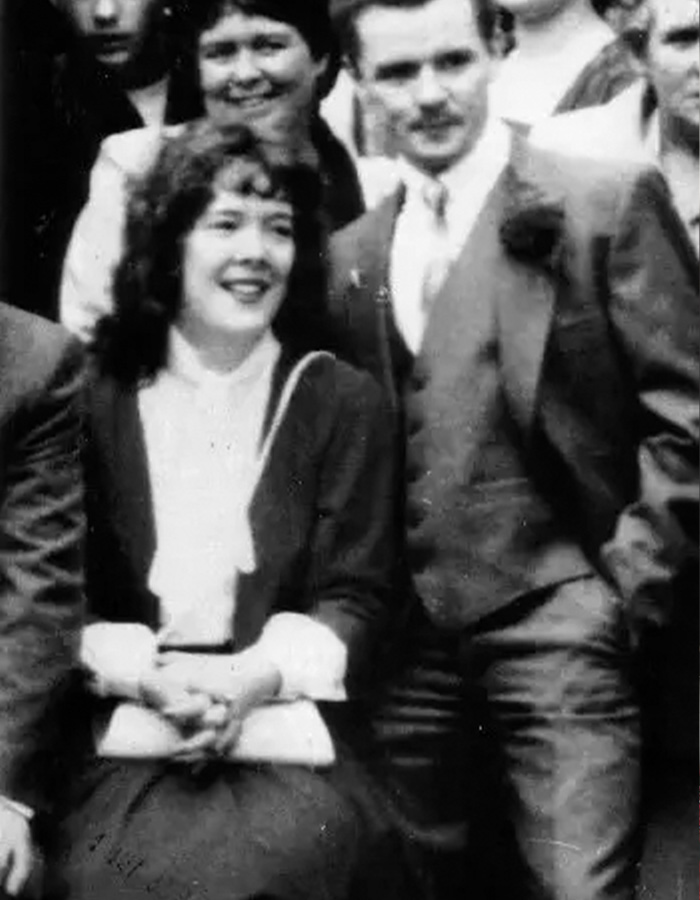 Two friends in an old photograph, their names known across the nation, linked to the fear of women near Britain's railway stations.