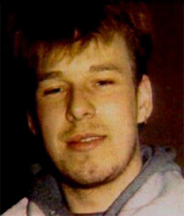 A close-up of a young man with light brown hair, suggesting one of the friends whose names became known across the nation.