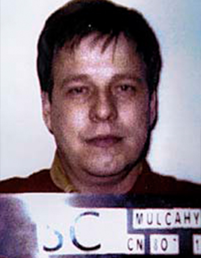 Mugshot of a man, one of the two friends who became known across the nation near Britains railway stations.