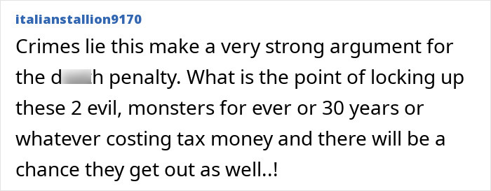 A comment arguing for the d***h penalty due to the crimes that made women near Britain's railway stations live in fear.