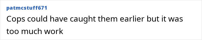 A comment suggesting police inaction, relevant to women living in fear near railway stations.