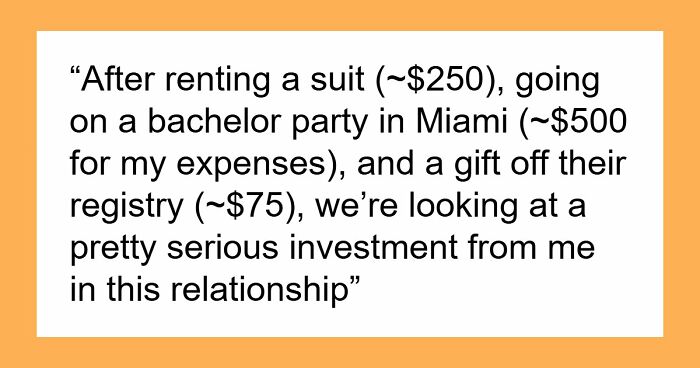 Guy Cancels Wedding For Another Woman, Angry Groomsman Wants Back $850 That He Spent On All Expenses