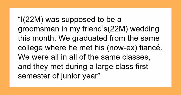 Guy Cancels Wedding For Another Woman, Angry Groomsman Wants Back $850 That He Spent On All Expenses