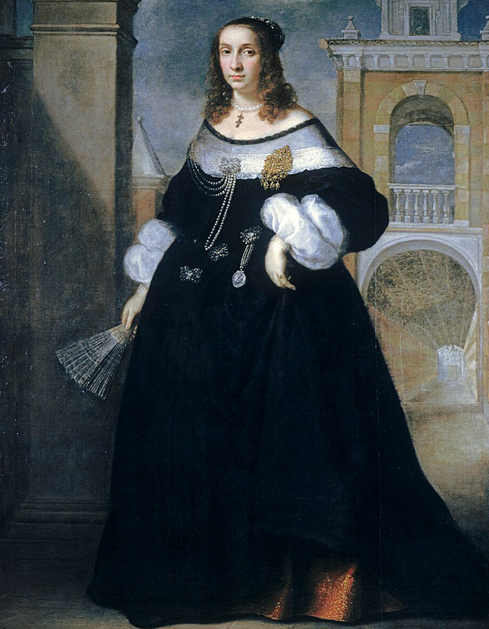 Historical portrait of a woman in a black stuffed dress, highlighting fashion and women's clothing choices. Historical portrait of a woman in a black stuffed dress, highlighting fashion and women's clothing choices.