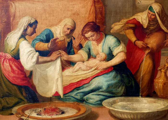 Historical painting showing women in period fashion, reflecting historical beauty standards and women's appearances. Historical painting showing women in period fashion, reflecting historical beauty standards and women's appearances.