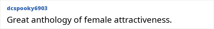A comment about a great anthology of female attractiveness, linking to the history of fashion and women stuffing dresses. A comment about a great anthology of female attractiveness, linking to the history of fashion and women stuffing dresses.